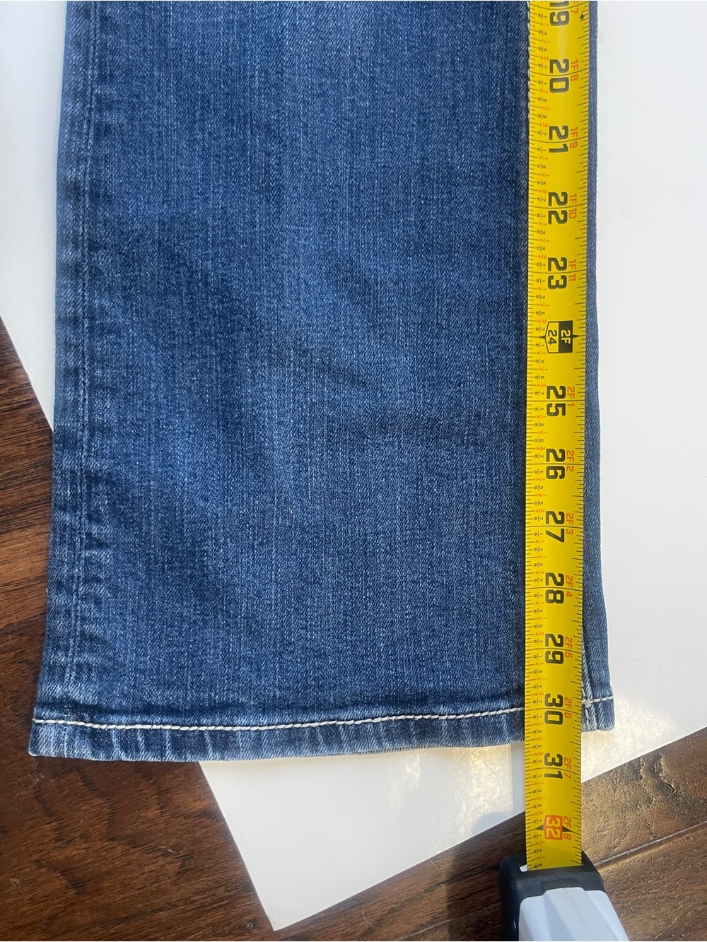 MISS ME Easy Boot Low Rise Jeans Women's Size 28 Blue Y2K Bling - Picture 9 of 9